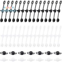 Benecreat 1 Hộp 200 Chiếc Nút Chụp Nhựa Móc Khóa Kết Nối Tab Snap Kẹp Nút Dây Đeo Tay Cho Dây Đeo Tay Áo Mưa Văn Phòng Phẩm Quần Áo Đen / Trắng