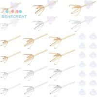 Benecreat 1 Hộp 48 Cái 6 Phong Cách Thép Không Gỉ 304 Cài Đặt Bông Tai Bông Tai Phát Hiện Với 48 Chiếc Hạt Tai Nhựa Màu Hỗn Hợp 8 Cái / Phong Cách