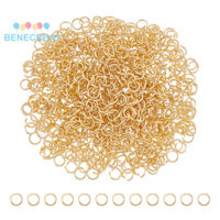 Benecreat 1 Hộp 800 Chiếc Thép Không Gỉ 304 Mở Nhảy Nhẫn Kết Nối Kim Loại Cho Đồ Trang Sức DIY Thủ Công Và Móc Khóa Phụ Kiện Mạ Vàng 21 Đồng Hồ Đo 5x0.7mm.