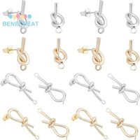 Benecreat 1 Hộp Phát Hiện Bông Tai Bằng Đồng Bằng Thép Không Gỉ 316 Vòng Và Hạt Tai Màu Vàng & Thép Không Gỉ Phát Hiện Bông Tai: 8 Đôi / hộp