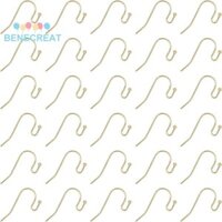 Benecreat 1 Hộp PVD Mạ Chân Không Thép Không Gỉ 304 Móc Bông Tai Vàng 20x12x1.8mm 22 Đồng Hồ Đo Pin: 0.6mm 100 Cái / hộp