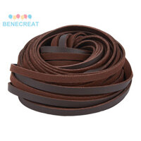 Benecreat 1Card 10 Chiếc Dây Da PU Phẳng Cho Vòng Cổ & Vòng Tay Làm Phụ Kiện Dừa Nâu 5x1.5mm