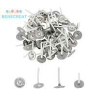 Benecreat 500 bấc nến Paraffin có đế bấc nến để làm nến trắng 26,5 ~ 28x12,5x0,6mm