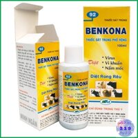 Benkona sát trùng diệt khuẩn chất diệt viru s phổ rộng 100ml 1LIT