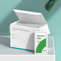 Benks 50 Pcs 100X120mm 75% Alcohol Disinfecting Wipes Disinfection Cleaning Wet Wipes Antiseptic Skin Cleaning Cloths He