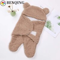 Benqing Bọc Chăn Mùa Đông Unisex Bé Chăn Ga Gối Cotton Flannel Trẻ Sơ Sinh Sleepsack