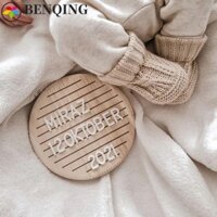 Benqing Thẻ Cột Mốc Cho Bé Khung Gỗ Phụ Kiện Chụp Ảnh Phòng Trẻ Em