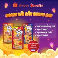 Bento Combo 3 Vị Mực Bento Thái Lan - Snack Ăn Vặt Văn Phòng Vị Cay Thơm Ngon (22g/Gói)