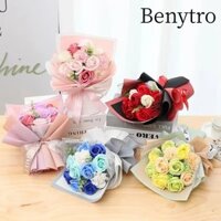 Benutro Bó Hoa Hồng, Hoa Xà Phòng 11 Hoa Nhân Tạo, Quà Tặng Nhân Tạo Đóng Gói Trang Trí Hoa Giả Ngày Của Mẹ