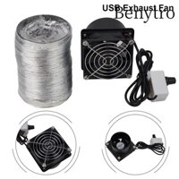 Benytro 1 Cái Hút Hút, Quạt Hút USB Mini Đơn Giản Tốc Độ Có Thể Điều Chỉnh, Ống Thông Gió Không Khí Bền Với Ống Máy Thổi Khí Phòng Tắm Nhà Bếp Công Nghiệp