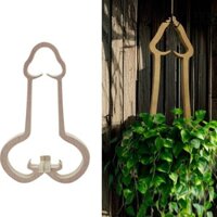 Benytro Chậu hoa Móc treo cây, Chậu móc treo cây đa năng bằng gỗ, Giá treo cây nhẹ vui nhộn Trang trí nội thất
