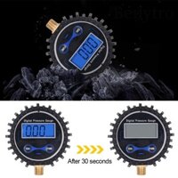 Benytro Đồng hồ đo áp suất lốp kỹ thuật số Máy đo áp suất LCD NPT 1 / 8 "chuyên nghiệp