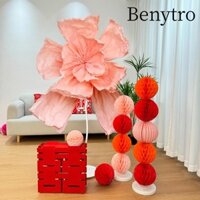 Benytro Giấy Quá Khổ Hoa Diều, Trang Trí Phòng Cưới Nhiều Màu Sắc Quy Mô Lớn, 87cm Giấy Nhăn Khổng Lồ Đường Hoa