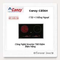 Bếp 1 Từ + 1 Hồng Ngoại INVERTER CANZY CZ728_ CZ06H