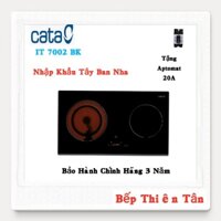 Bếp 1 Từ + 1 Hồng Ngoại Nhập Khẩu Tây Ban Nha CATA IT 7002BK