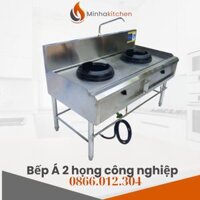 Bếp Á 2 Họng Công Nghiệp- Chuyên Bếp khò đôi công nghiệp giá tốt