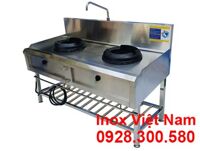 Bếp Á 2 Họng Kiềng Gang Có Kệ Dưới BA-05