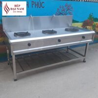 Bếp á 3 họng dùng gas, bếp công nghiệp