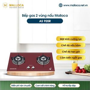 Bếp gas âm Malloca AS920R (AS-920R) - Bếp đôi