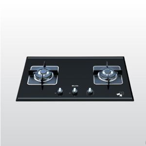 Bếp gas âm Malloca AS-9402B (AS-9402-B) - Bếp đôi - Công suất: 2x3.8KW , Kích thước bếp: W850 x D490 x H75mm