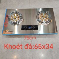 Bếp Âm Inox 9 đầu đốt Có chế độ hẹn giờ , Cảm Biến Tự Động Ngắt Gas , Thiết Kế Đẹp Mắt lửa bao to