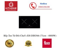 Bếp Âm Từ Đôi Chefs EH-DIH366 73cm - 4800W - Hàng Chính Hãng