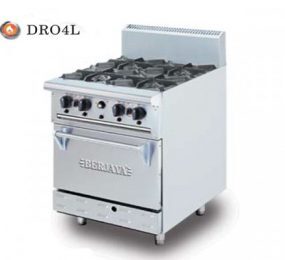 Bếp Âu 4 họng có lò nướng Berjaya DRO 4L