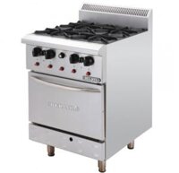 Bếp âu 4 họng, dùng gas, có lò nướng gas Dro4-17