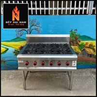 Bếp âu 6 họng, bếp âu công nghiệp, bếp gas 6 kiềng âu
