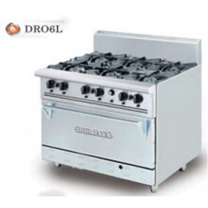 Bếp âu 6 họng có lò nướng Berjaya DRO 6L