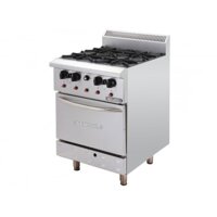Bếp âu Berjaya 4 họng gas có lò nướng DRO4-17