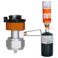Bếp cắm trại Đầu đốt nạp khí Bộ chuyển đổi EN417 Lindal Van Hộp chuyển số Ba lô Bếp nạp lại Bộ van cho Propane / Isobutan / Bình xăng Butan 3 CÁI