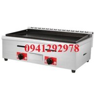 bếp chiên mặt phẳng 73cm dùng GAS, bếp chiên phẳng tráng men chống dính màu đen teflon