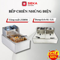 Bếp chiên ngập dầu Seka Sunny dung tích 12L inox 304 cao cấp bảo hành 12 tháng