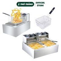 Bếp chiên nhúng, bếp chiên nhúng điện đôi Sunny 6L 12L