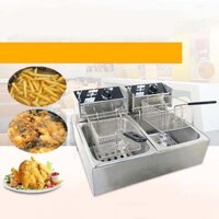 Bếp chiên nhúng , bếp chiên nhúng điện đôi 12L