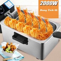 Bếp chiên nhúng điện 4L 2000W nhiệt độ cao, sôi cực nhanh