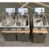 Bếp chiên nhúng điện YILI Nhật Bản 6L, 12L inox cao cấp, bếp chiên công nghiệp, bếp chiên đôi