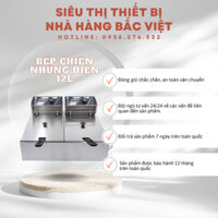 Bếp chiên nhúng đôi 12L dùng điện