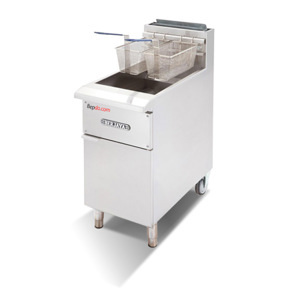 Bếp chiên nhúng đôi dùng gas có chân đứng GDFE2BFS-17