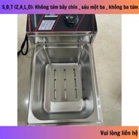 Bếp chiên nhúng đơn 6 lít bằng điện - Bếp chiên ngập dầu 6 lít-Nồi chiên ngập dầu, chiên gà rán, khoai tây chiên,... (X)