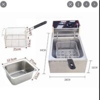 Bếp chiên nhúng đơn 6l . Bếp đôi 12l