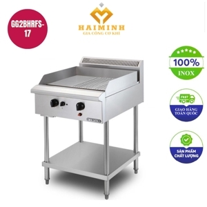 Bếp chiên rán phẳng nửa vân dùng gas GG2BHRFS-17
