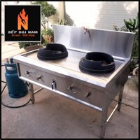 Bếp cối 2 họng, bếp 2 họng khò công nghiệp, bếp á họng cổ điếu
