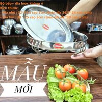 Bếp cồn / DĨA HỘT XOÀI BÒ NÉ INOX (Size lớn). Mẫu MỚI SIÊU ĐẸP. Dùng bò xào thiên lý, bò né, lagu, cá chưng tương