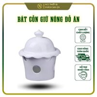 Bếp Cồn Hâm Giữ Nóng Thức Ăn/Đĩa Cồn Mini Bằng Gốm Sứ Size 13.5cm 200ML