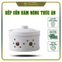 Bếp Cồn Hâm Giữ Nóng Thức Ăn/Đĩa Cồn Mini Bằng Gốm Sứ Size 12cm; dung tích 230ml