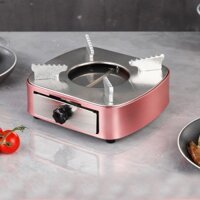 Bếp cồn khô inox màu hồng gold sang trọng