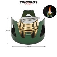 Bếp Cồn Mini gấp gọn mang đi du lịch, cắm trại dã ngoại gấp gọn ngoài trời tiện lợi