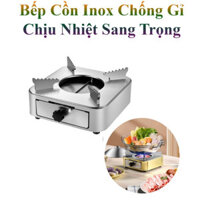 Bếp Cồn Mini Inox Chống Rỉ Chịu Nhiệt Sang Trọng Cho Nhà Hàng An Toàn Dễ Sử Dụng